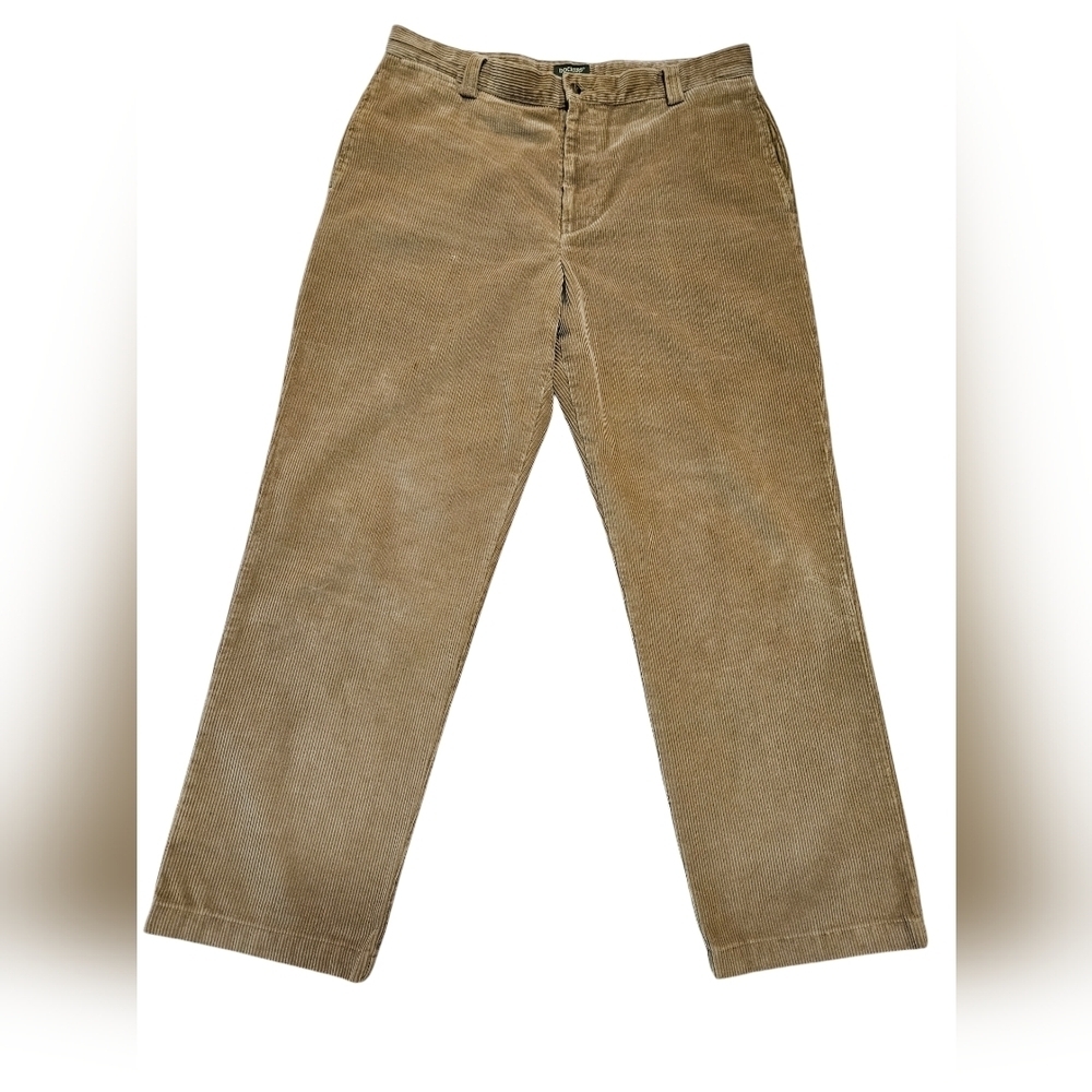 Men's vintage dockers, corduroy flat front pants size 38 × 32.